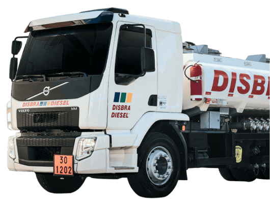 Caminhão Toco da frota Disbra Diesel